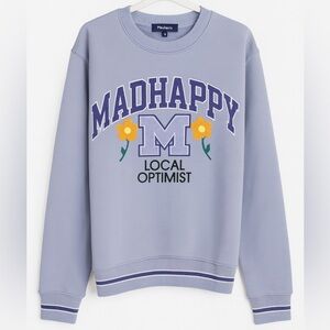 Madhappy “Local Optimist” Crewneck — NWT - Cracked Lettering Detail